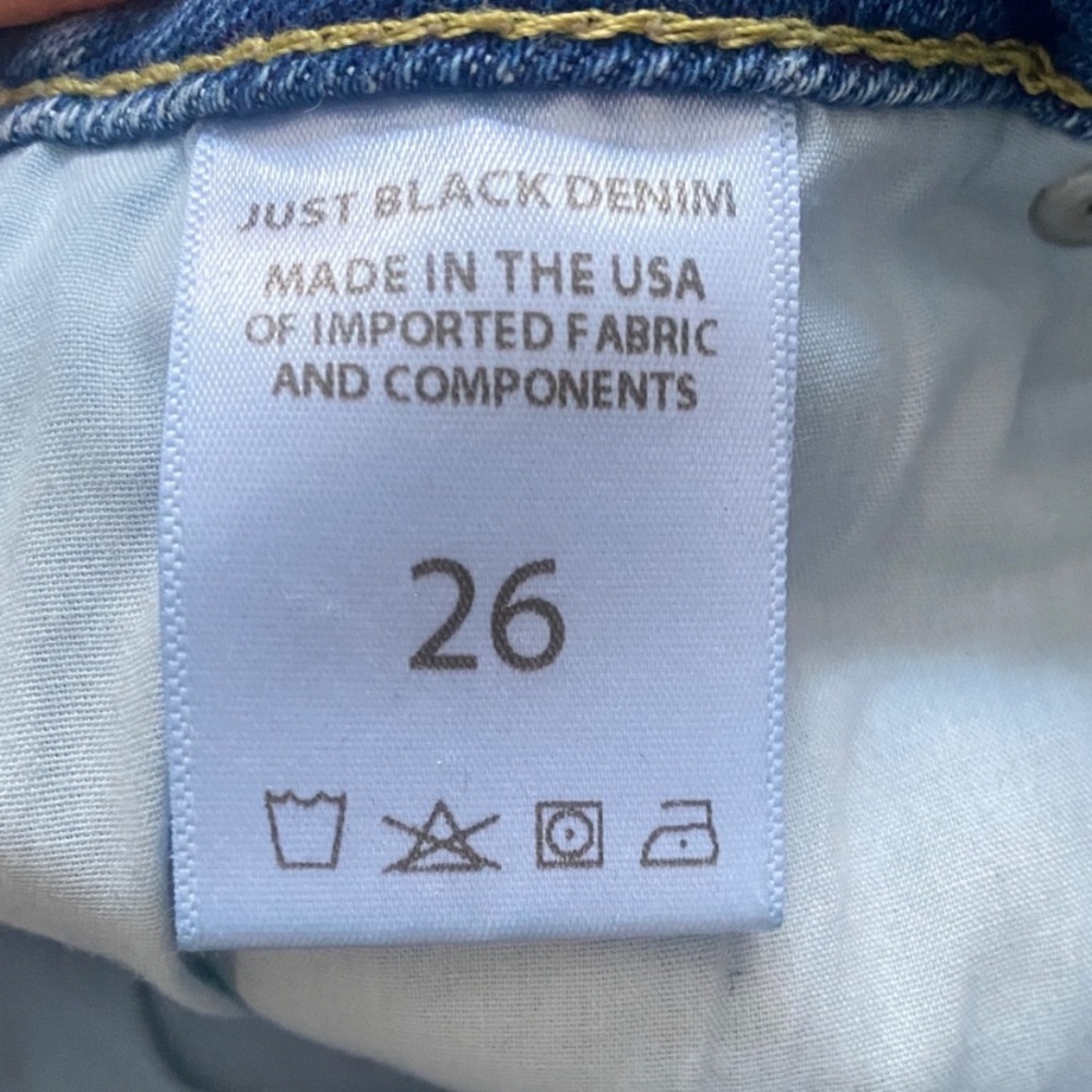 Just Black Denim Made in the USA Straight Leg Jeans - Picture 4 of 5